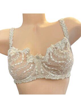 Secret d'Eva Lingerie De Luxe Embroidered Lace Bra Size 36D